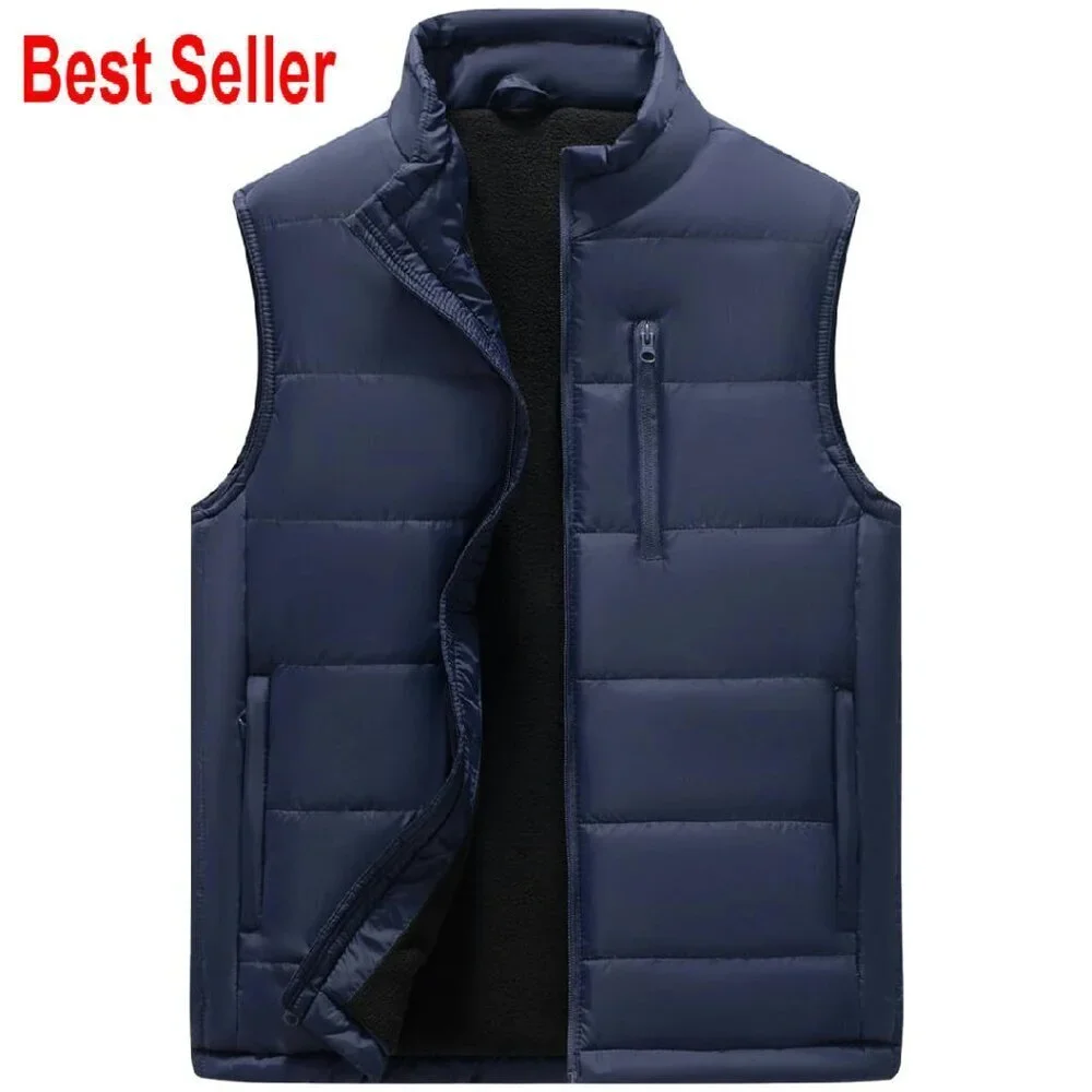 Men's Lightweight Softshell Vest Windproof Sleeveless Jacket Golf Running Hiking